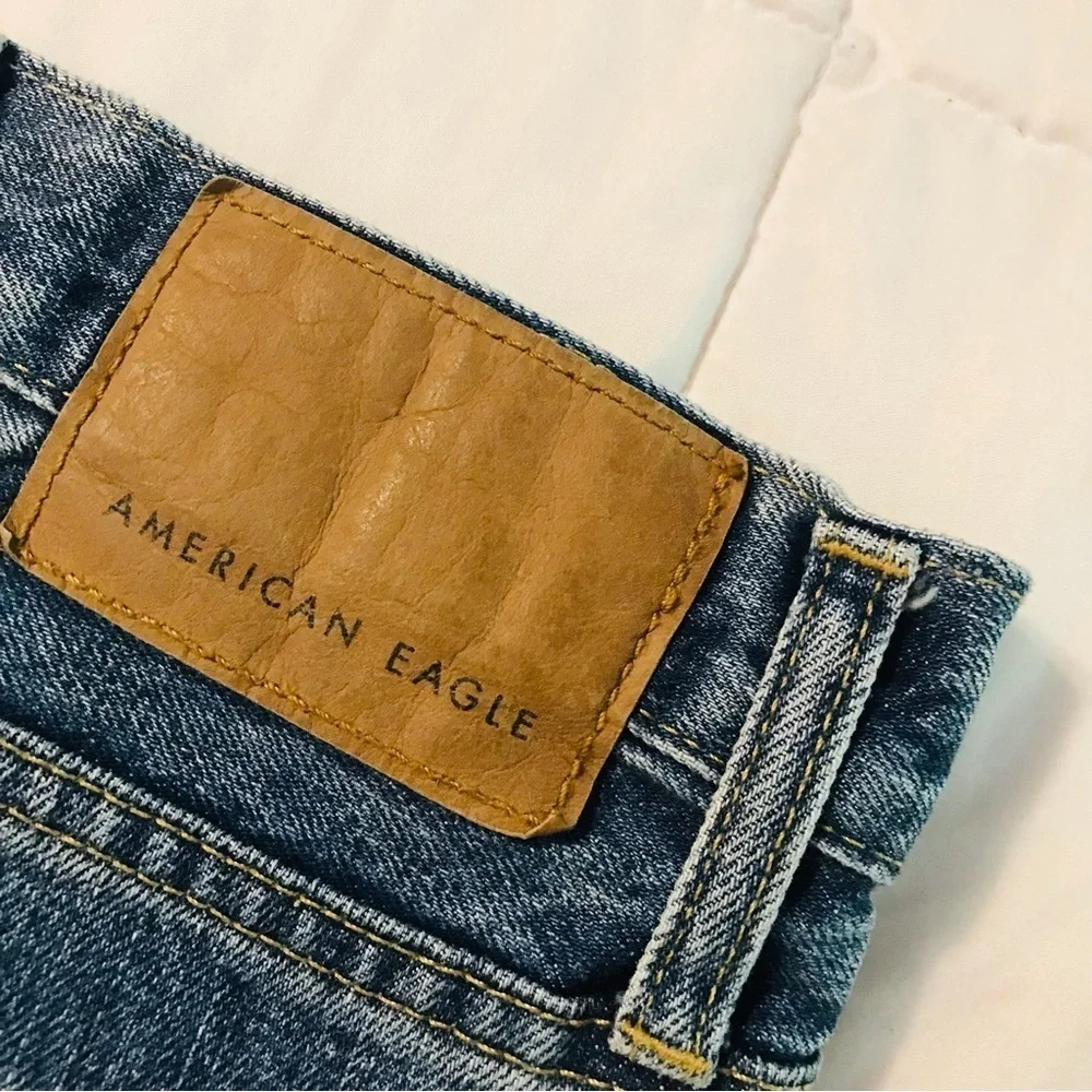 American Eagle Destructed Relaxed Fit Tapered Leg Denim Jeans Men’s sir 44x32 44